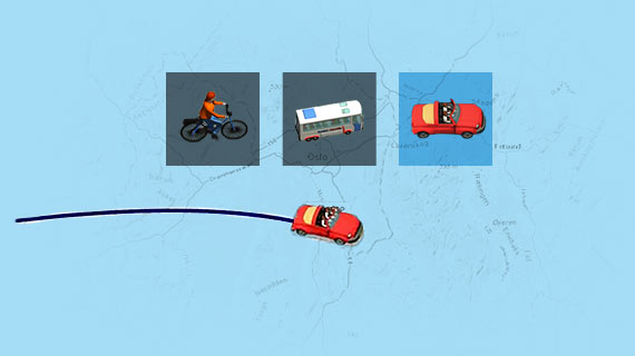 Animated travel routes Animated travel routes
