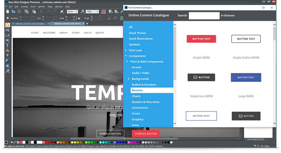 Free Website Editing Software Download Xara Web Designer Premium
