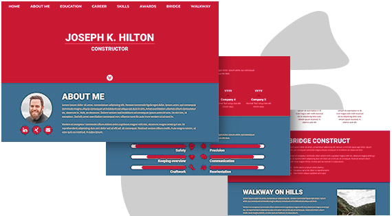 Website template - example 1