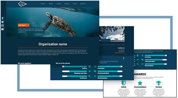 Website template - example 2