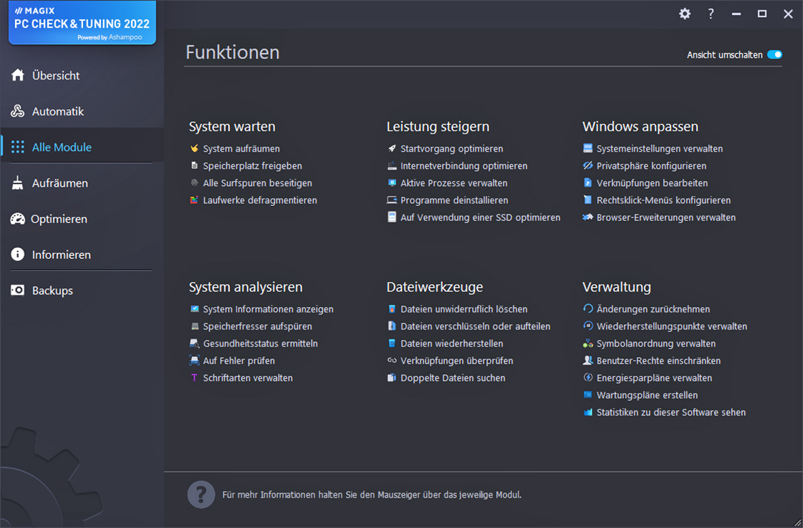 Performance Features Performance Features
