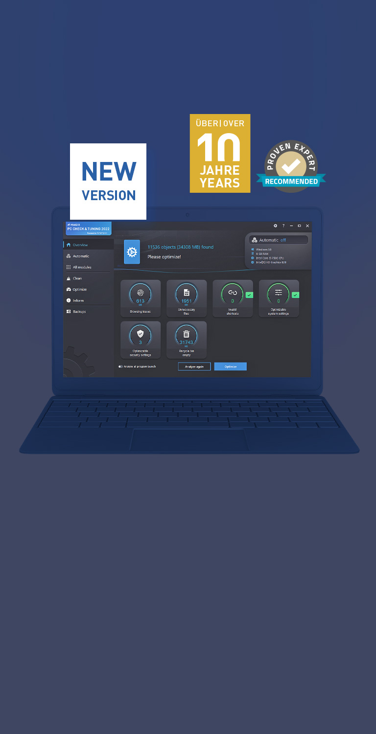 PC Check & Tuning - Optimize your PC | MAGIX