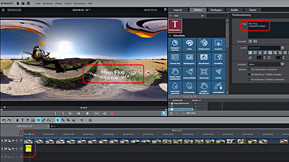 360-Grad-Video-Titel erstellen Titel für 360-Grad-Video erstellen