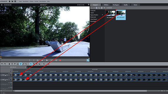 3D-Videoimport 3D-Videos per Drag & Drop laden
