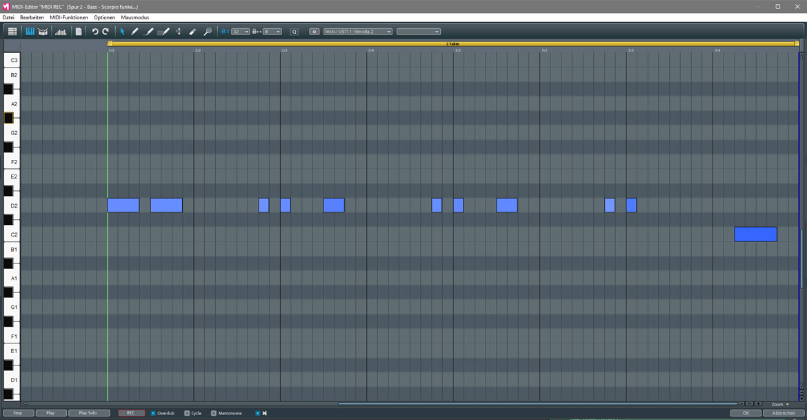Beats machen - Bass-Spur solo Beats machen - Bass-Spur solo