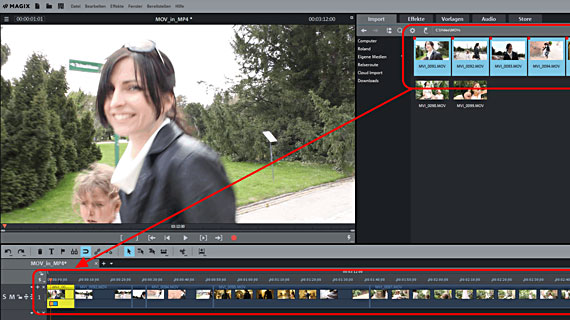 Mehrere MOVs in MP4 konvertieren MOV-Videos zusammenführen