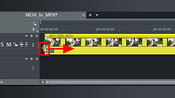 Schritt 2 (optional): MOV-Video bearbeiten MOV in MP4: Anfang wegschneiden
