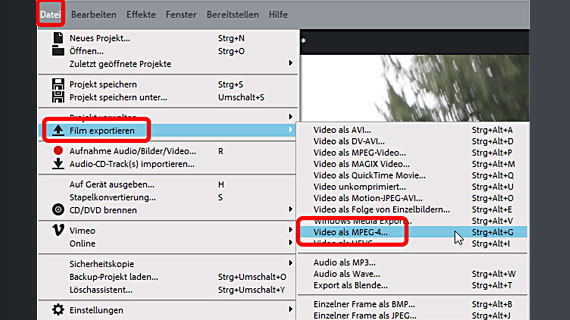 Schritt 3: MOV in MP4 konvertieren Export als MP4