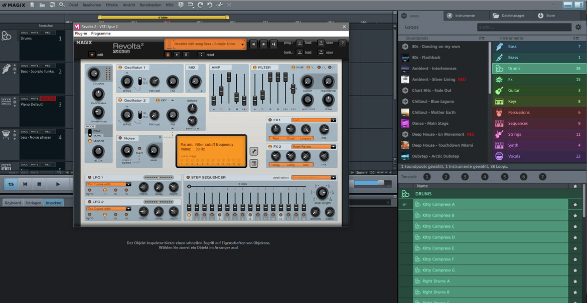 Beats bauen mit dem Revolta 2 Synthesizer