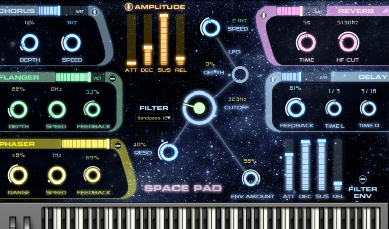 Get lost in Space with Space Pad