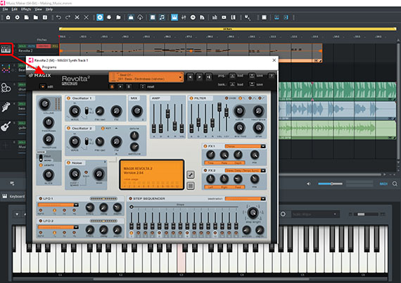 Revolta Let the VST instrument "Revolta" play the recorded MIDI track