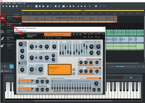 Revolta Aufgenommene MIDI-Spur vom VST-Instrument "Revolta" abspielen lassen