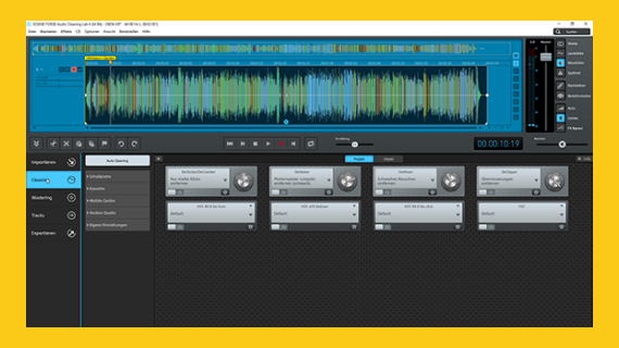 SOUND FORGE Audio Cleaning Lab - Cleaning-Tab