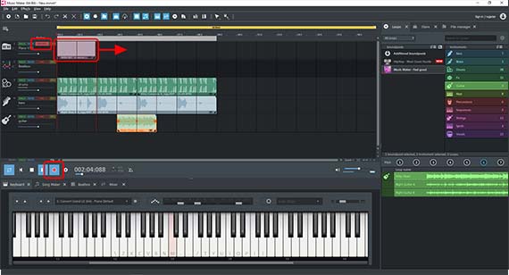 Record software instruments in "MIDI REC mode"