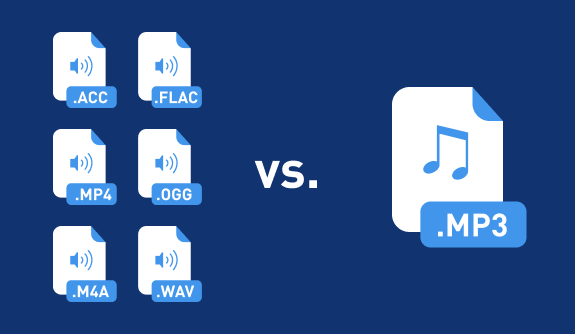 MP3 im Vergleich zu anderen Audioformaten