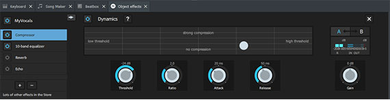 The Compressor in the object effects