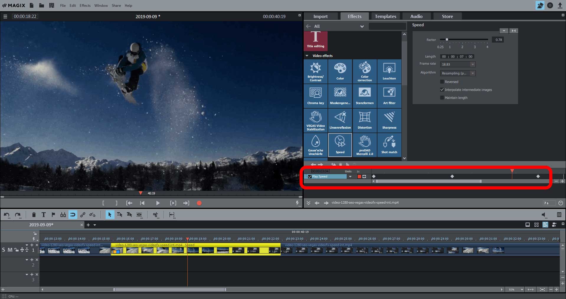 magix fastcut for normal videos