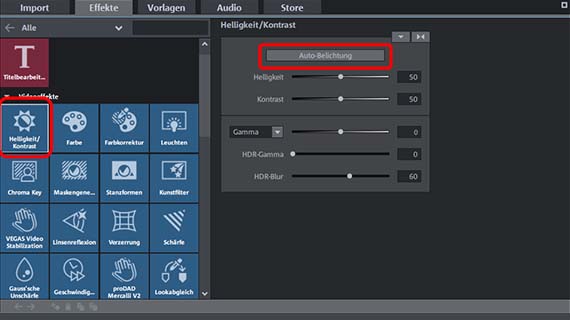 1-Klick-Auto-Belichtung im Editor "Helligkeit/Kontrast"