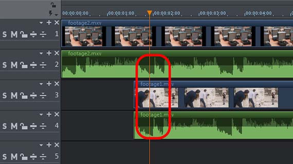 Synchronisation von Hochzeitsvideos Zwei Videos anhand ihrer Wellenformen synchronisieren