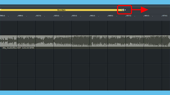 playback area for looped playback