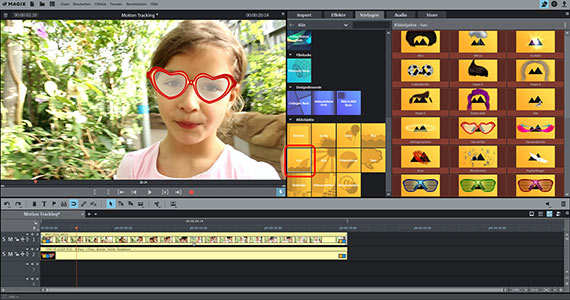 Grafik für Motion Tracking Bildobjekt für Motion Tracking laden