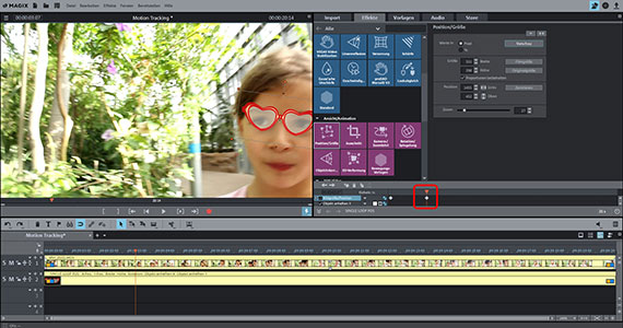 Manuelles Motion Tracking Manuelles Motion Tracking: End-Keyframe wird automatisch gesetzt