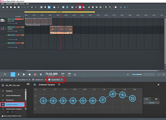 Sound mit dem Equalizer auffrischen