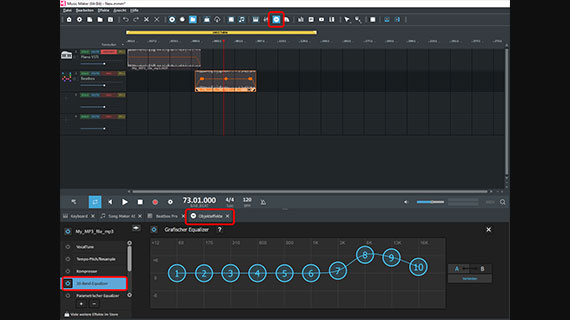 MP3-Sound mit dem Equalizer auffrischen