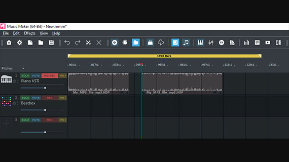 Split the MP3 file with the "T" key