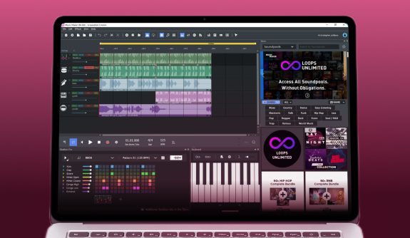 Musik schneiden mit dem MUSIC MAKER Laptop mit MUSIC MAKER Interface