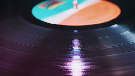 Convert records to CDs Close-up of a vinyl record