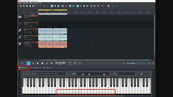 VST-Instrumente über die Computertastatur spielen