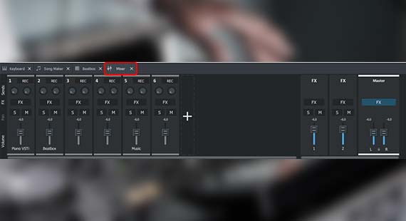 Musik mixen mit dem Mixer