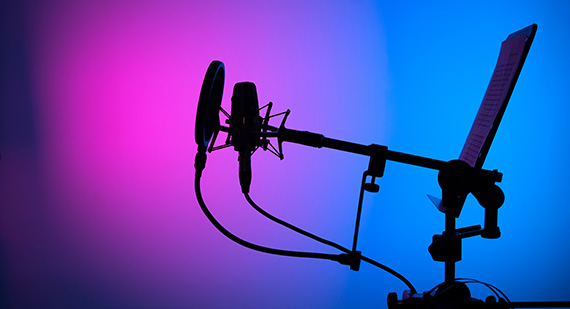 Equipment for audio dubbing – microphone