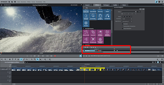 Speed Ramp Keyframe-Animation