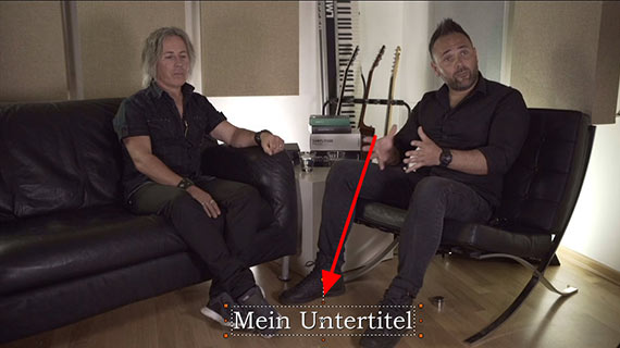 Untertitel verschieben Bildposition für Untertitel festlegen