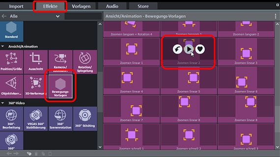 Video-Zoom-Effektvorlage ausprobieren Vorschau für Video-Zoom-Effekt