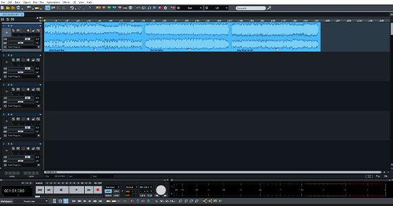 The selected audio files are inserted in the track one after the other