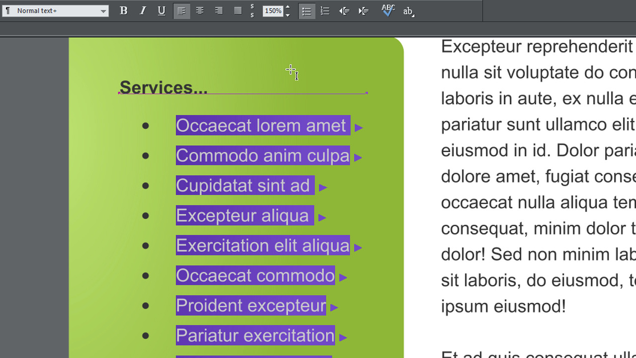 Create unique image bullet points