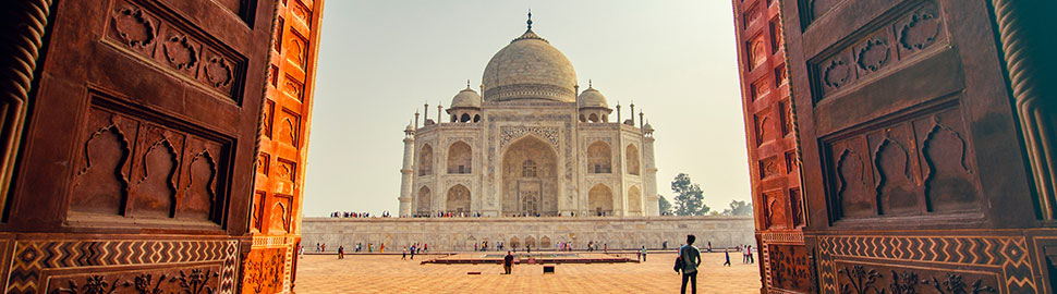 Konzentrieren auf das Wesentliche: den Taj Mahal