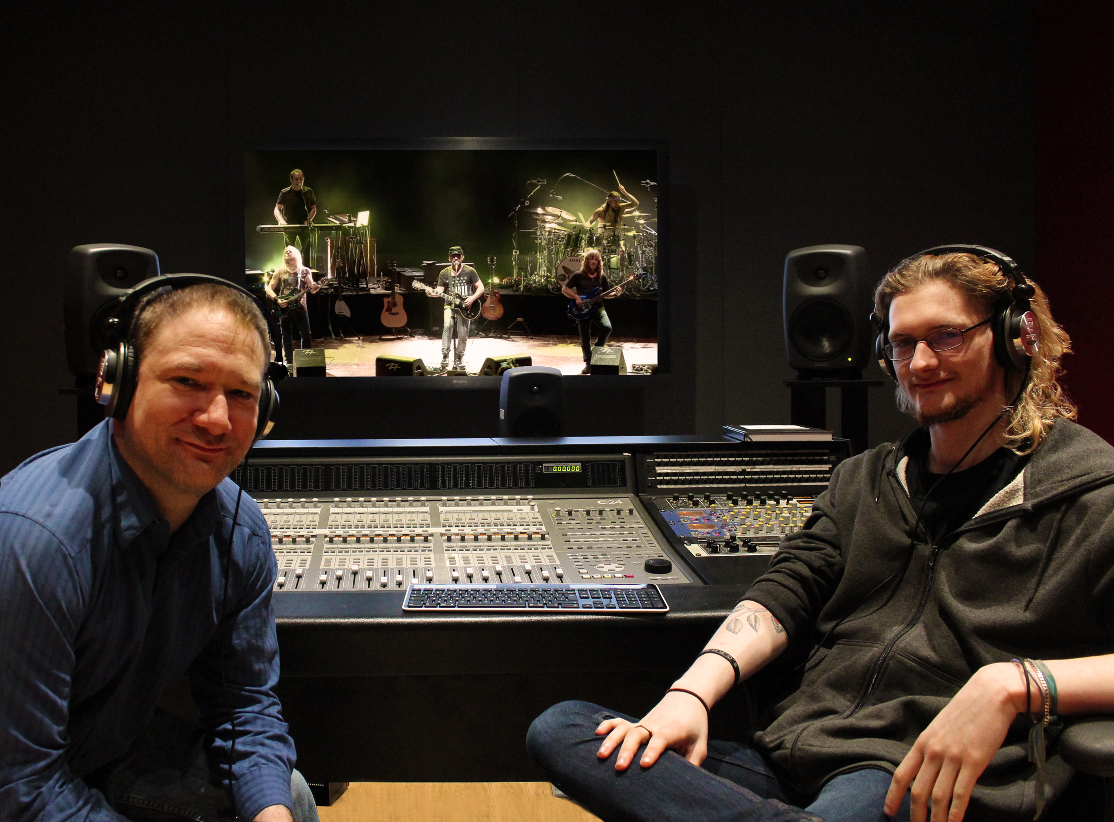 Bill Evans und Tom Price im Tonstudio