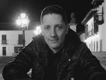 Jairo Bonilla at a black and white picture