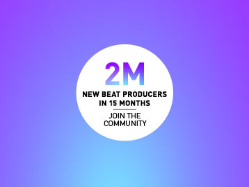 Logo for 2 million new beat producers