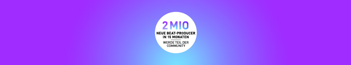 2 Millionen neue Beatproduzenten Logo für 2 Millionen neue Beatproduzenten
