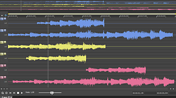 Live Waveform Darstellung mit klarer Visualisierung