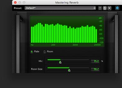 Mastering Reverb Oberfläche
