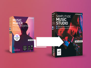 Produktboxen Samplitude und Music Maker