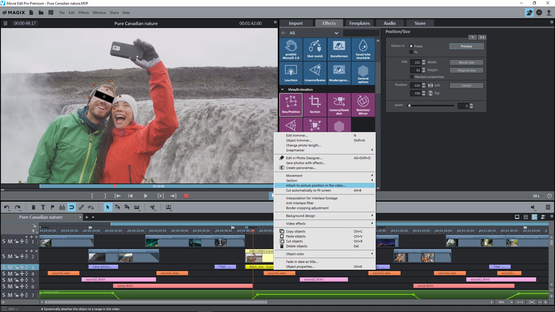 Object tracking in Video deluxe