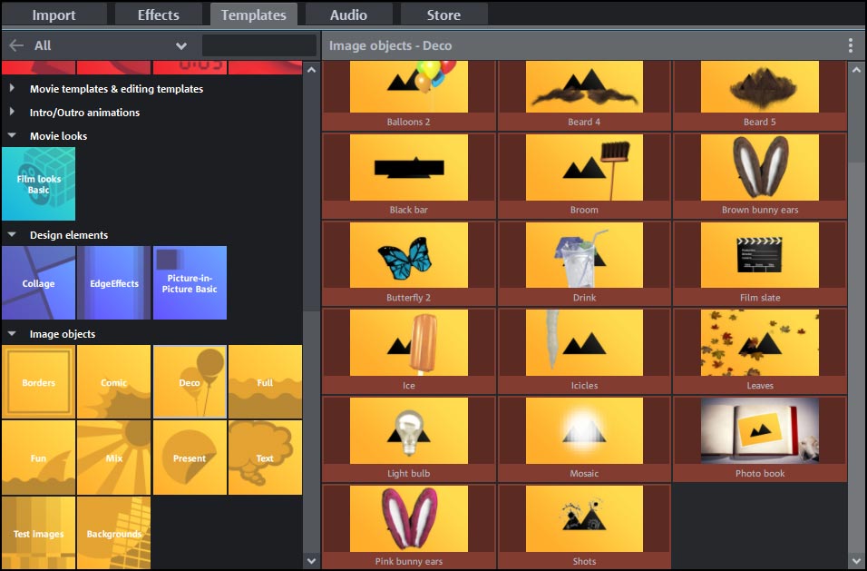 Templates Object Tracking