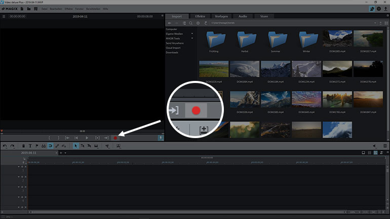 Aufnahmen vom Smartphone importieren in MAGIX Video deluxe Aufnahmen vom Smartphone importieren in MAGIX Video deluxe